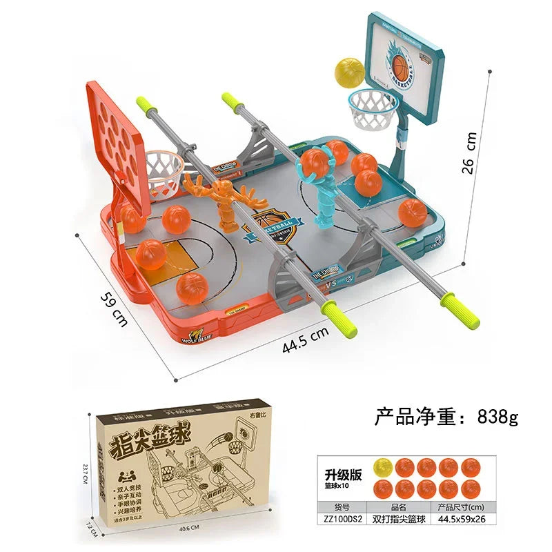 2025 Latest Children's Desktop Game-Fingertip Basketball Basketball Shooting Board Catapult Fingertip Basketball Table Games