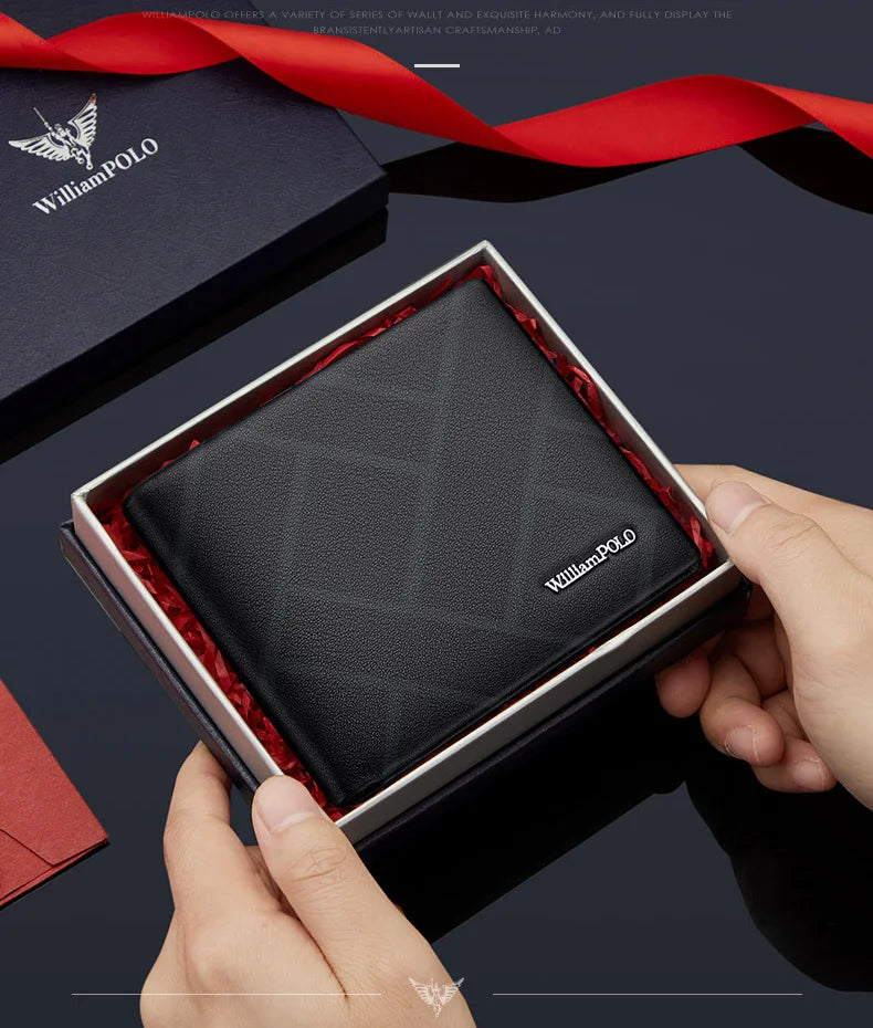 💼 Genuine Leather Men’s Wallet – High-End Style Meets Everyday Functionality