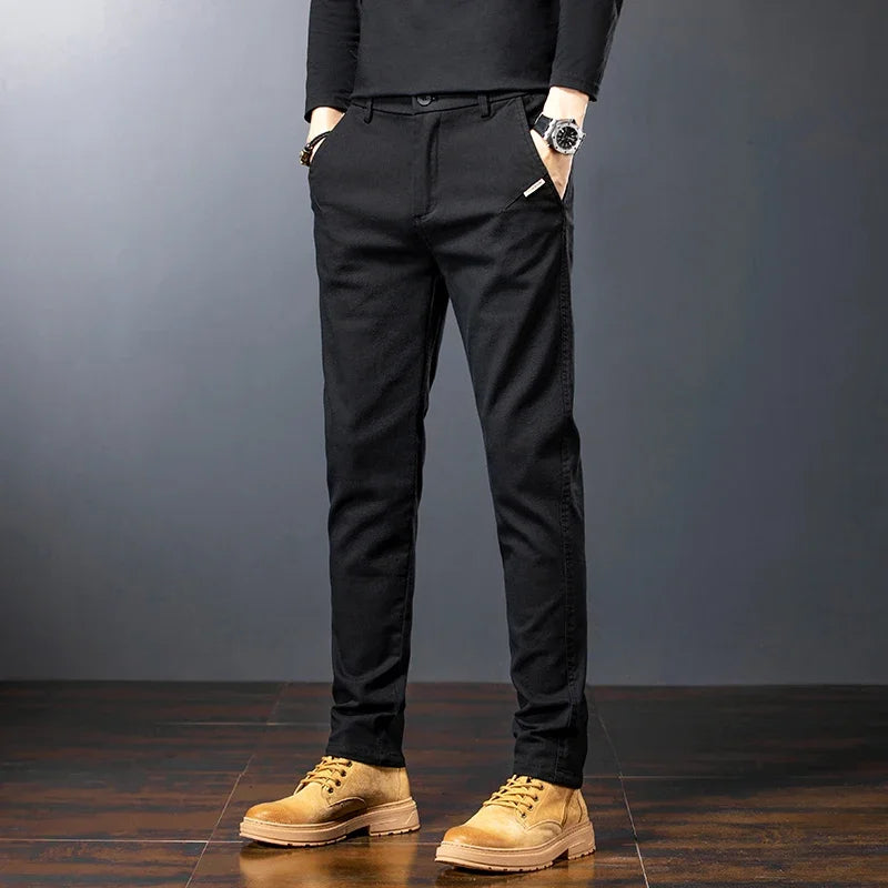 👖 Spring Men's Slim Casual Pants – Smart Comfort, Timeless Style