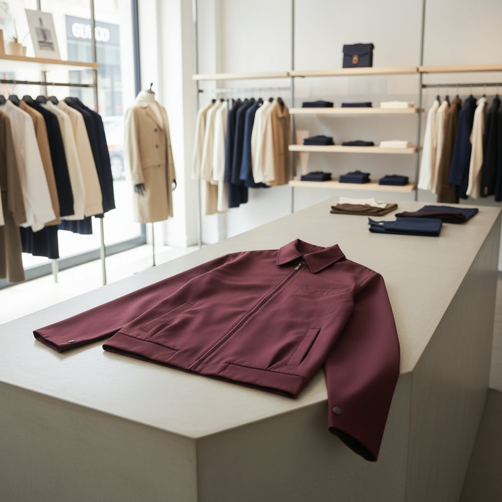 🧥 MUJER Retro Zipper Bomber Jacket for Women – Effortless Fall Fashion