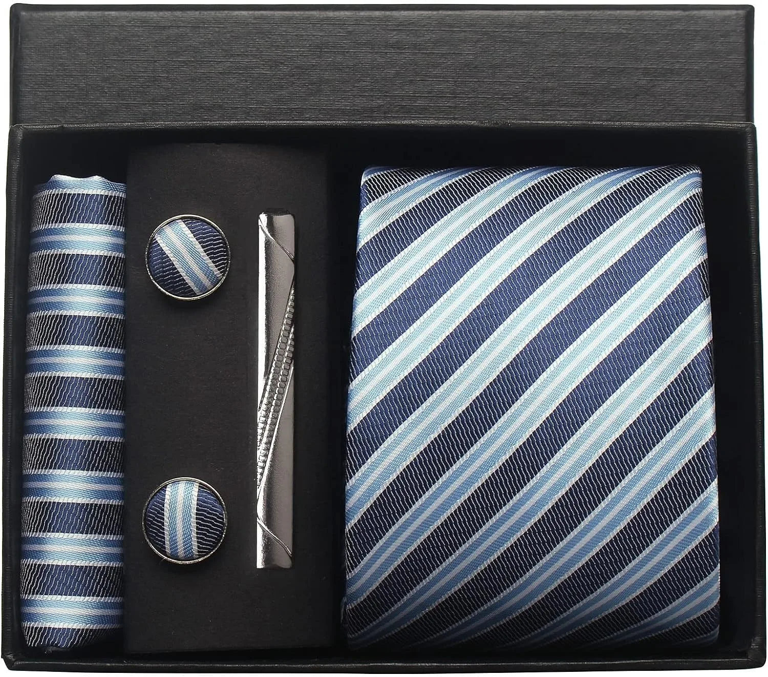 🎩 Classic 100% Silk Men’s Tie Set – Elegant Style in Every Detail