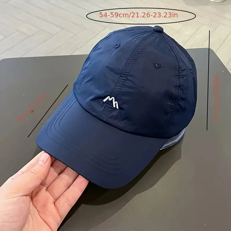 🧢☀️ Quick-Dry Embroidered Sports Cap – Ultimate Outdoor Comfort & Sun Protection