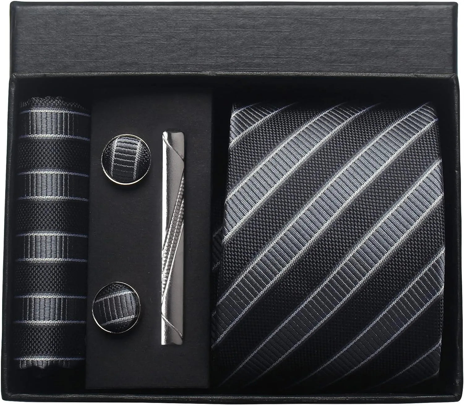 🎩 Classic 100% Silk Men’s Tie Set – Elegant Style in Every Detail