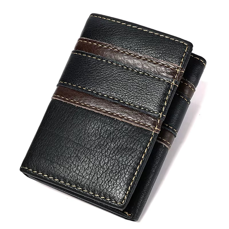 👛 Men’s Genuine Leather RFID Wallet – Secure, Stylish & Functional