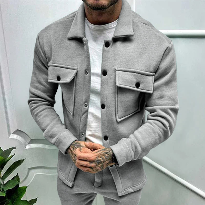 🧥 Men’s Winter Fleece Jacket – Cross-Border Amazon Bestseller
