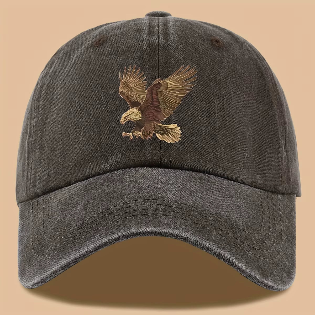 🧢 Eagle Printed Adjustable Baseball Cap – Style Meets Comfort for Every Adventure!