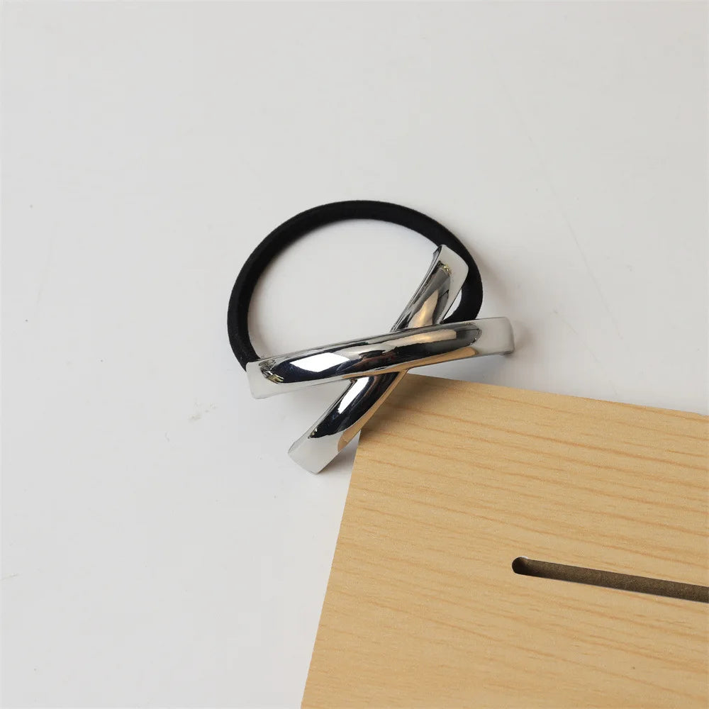 Retro Golden Metal Hair Rope