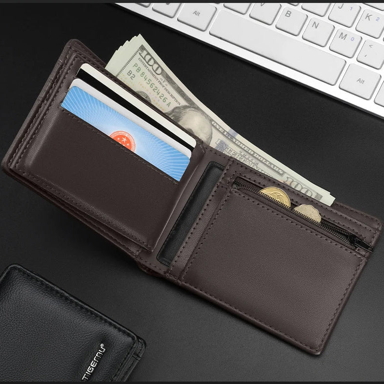 👛 Luxury Men’s Wallet – RFID Protection Meets Elegant Design