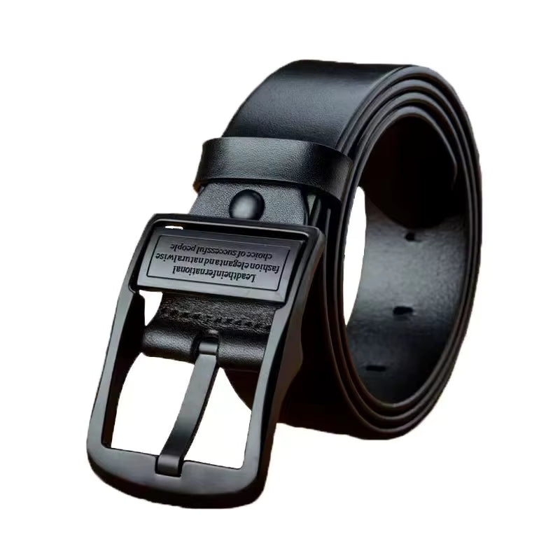👖 New Men’s Cowhide Leather Belt – Luxury Style Meets Everyday Function