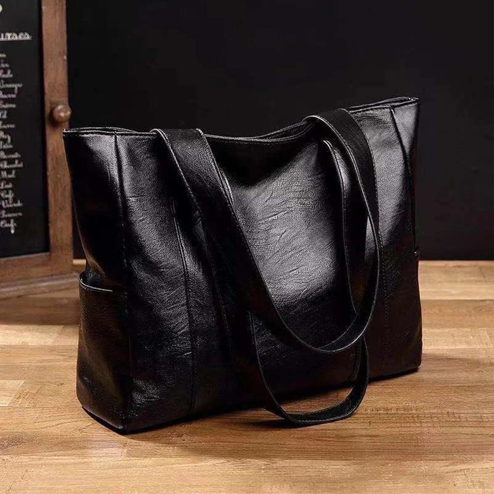 💖 Women’s Large Capacity Soft Leather Tote Bag