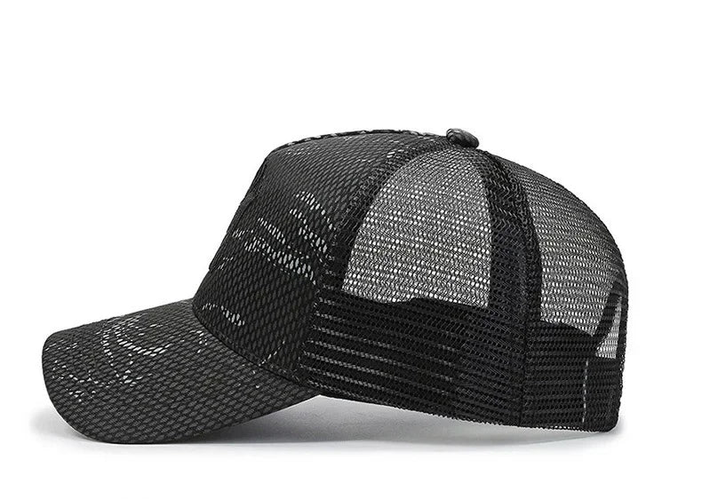 New Summer Hat Men's Letter Embroidery Versatile Couple Sunscreen Sunshade Baseball Cap Sports Tennis Hat Travel Cap Men