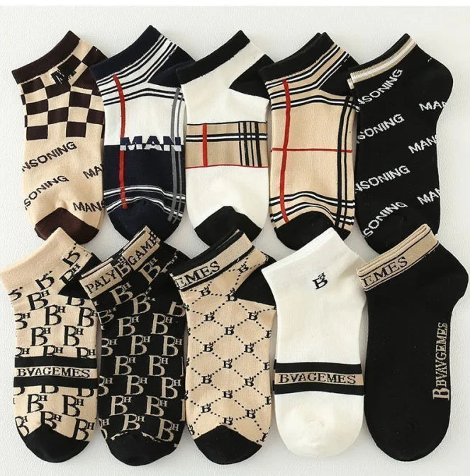 🧦 10 Pairs Men’s Summer Low-Top Socks – Stylish, Cool & Comfortable