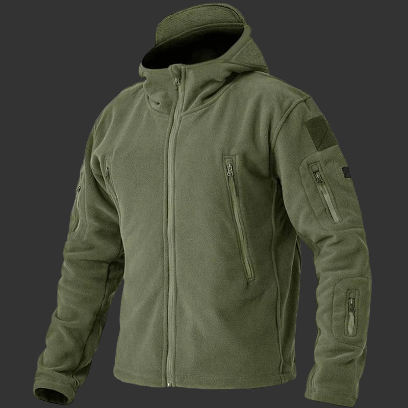 🧥 Men’s Tactical Fleece Jacket – Built for Adventure. Designed for Comfort.