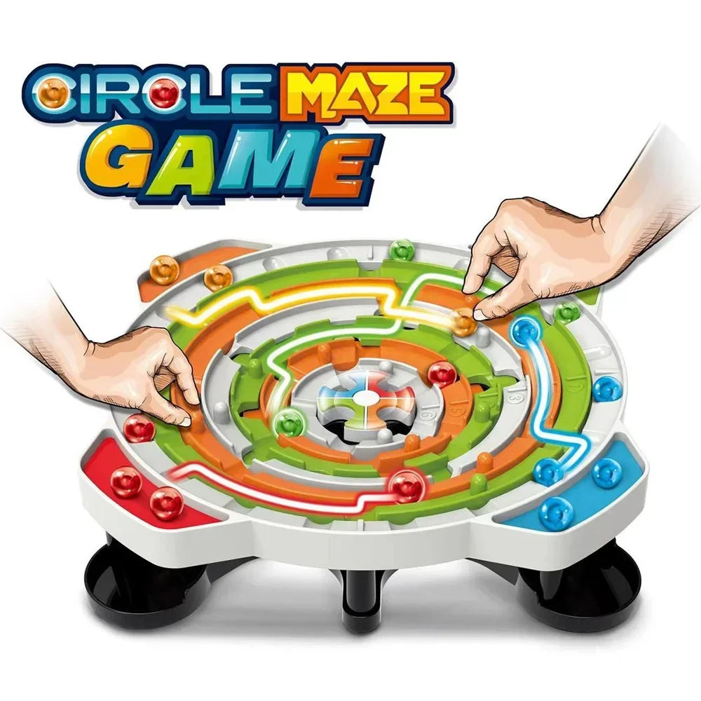 Round Ball Games Parent-child Interactive Puzzle, Line Strategy Board Logical Thinking Training Toy, Children's Birthday Gift
