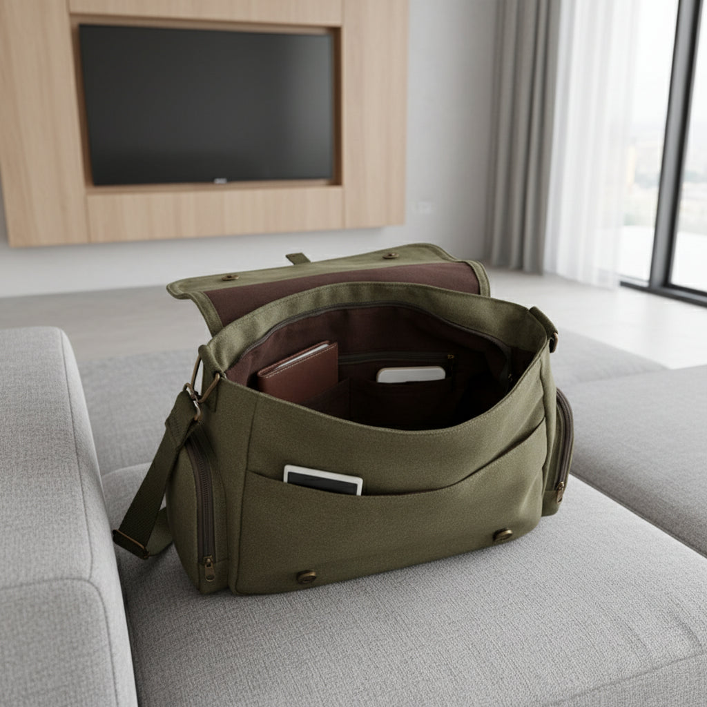 🐻 Cute Cartoon Canvas Shoulder Bag for Women – Fun, Spacious & Stylish!