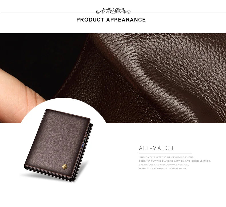 🔥 Men’s Genuine Leather Wallet – The Perfect Gift of Style, Simplicity & Strength 🔥