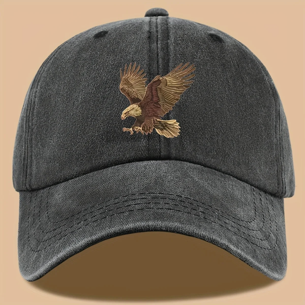 🧢 Eagle Printed Adjustable Baseball Cap – Style Meets Comfort for Every Adventure!