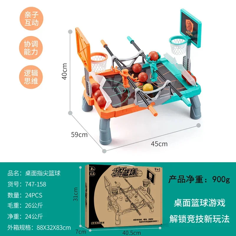 2025 Latest Children's Desktop Game-Fingertip Basketball Basketball Shooting Board Catapult Fingertip Basketball Table Games