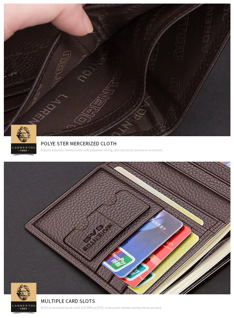 🔥 Men’s Genuine Leather Wallet – The Perfect Gift of Style, Simplicity & Strength 🔥