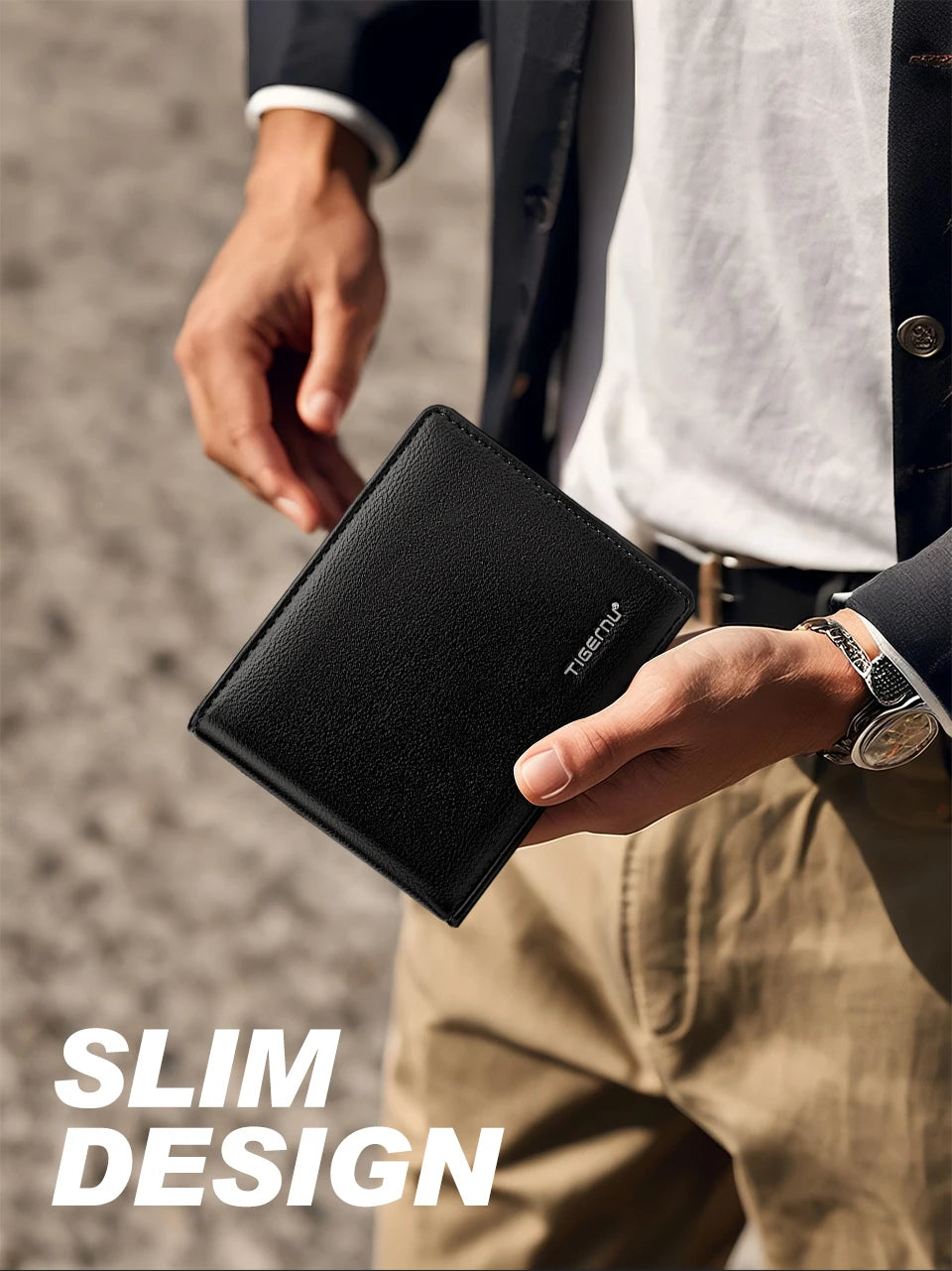 👛 Luxury Men’s Wallet – RFID Protection Meets Elegant Design