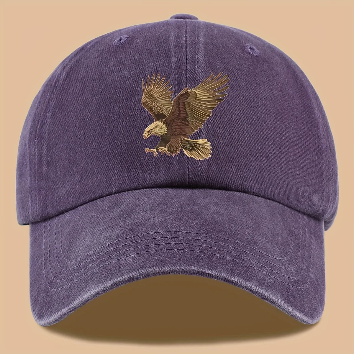 🧢 Eagle Printed Adjustable Baseball Cap – Style Meets Comfort for Every Adventure!