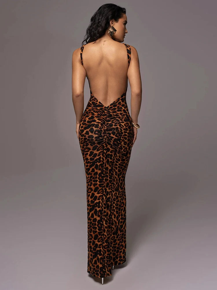 🐆 Unleash Your Wild Side — The Ultimate Leopard Print Bodycon Dress