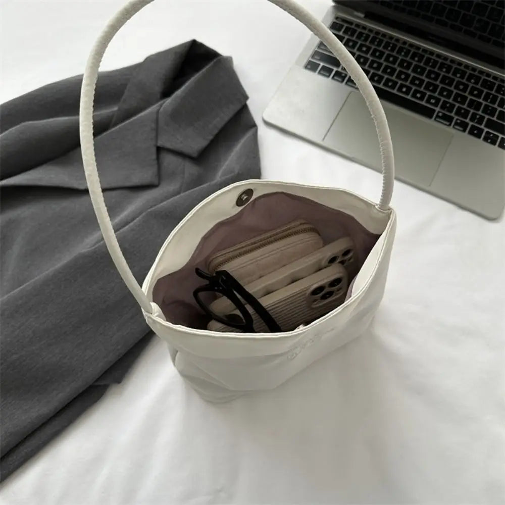 💼 Women’s High Capacity Handbag – Chic Embroidered Letter Shoulder & Underarm Tote