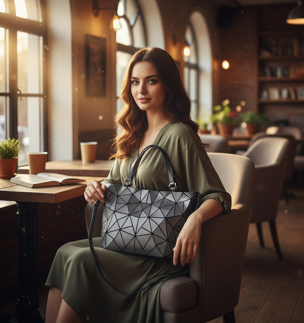 ✨ Luxury Geometric Tote Bucket Bag – Designer Fashion Crossbody for Women