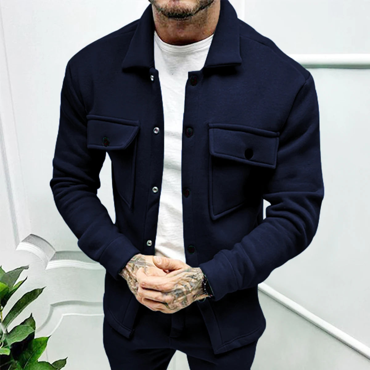 🧥 Men’s Winter Fleece Jacket – Cross-Border Amazon Bestseller