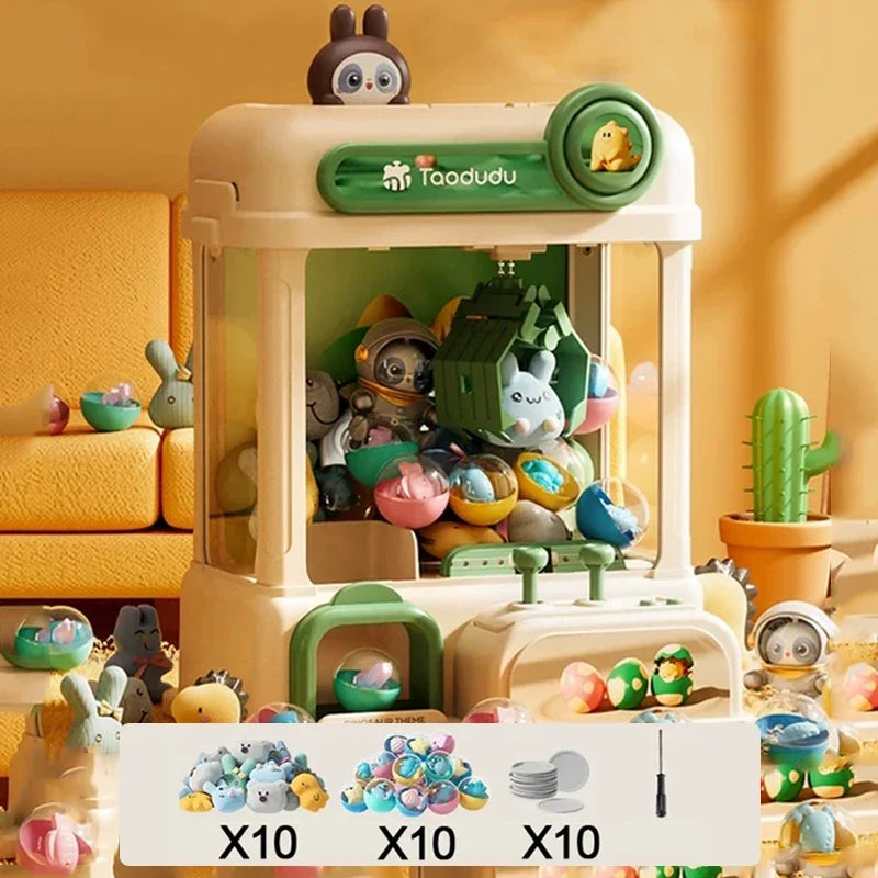 Doll Machine Kids Coin Operated Play Game Mini Claw Catch Toy Crane Machines Music Doll Children Xmas Gifts Toys Claw Machine