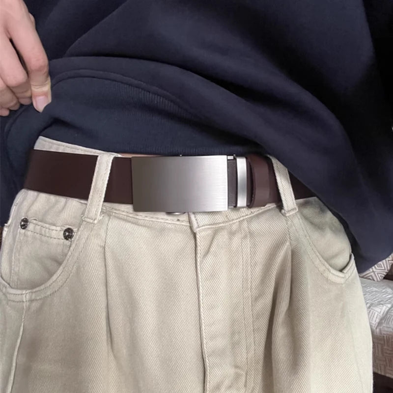 🏆 High-Quality Genuine Leather Belt for Men – Adjustable & Stylish