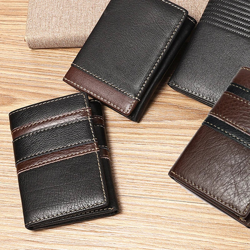 👛 Men’s Genuine Leather RFID Wallet – Secure, Stylish & Functional