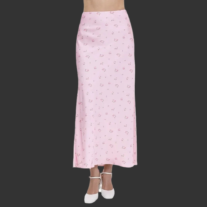 🌸 Summer Printed High Waist Long Skirt – Where Elegance Meets Modern Chic
