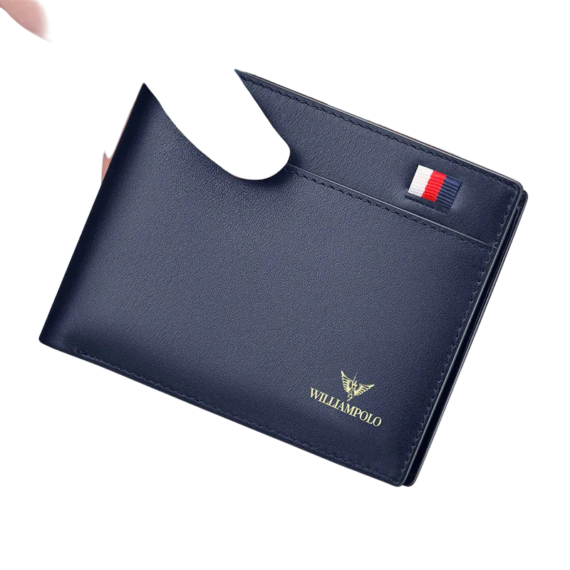 💼 Men’s Genuine Leather Wallet – Slim, Stylish & Built for Success