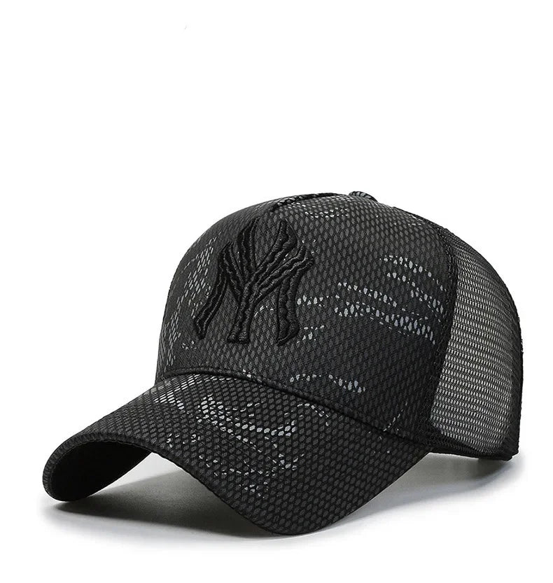 New Summer Hat Men's Letter Embroidery Versatile Couple Sunscreen Sunshade Baseball Cap Sports Tennis Hat Travel Cap Men