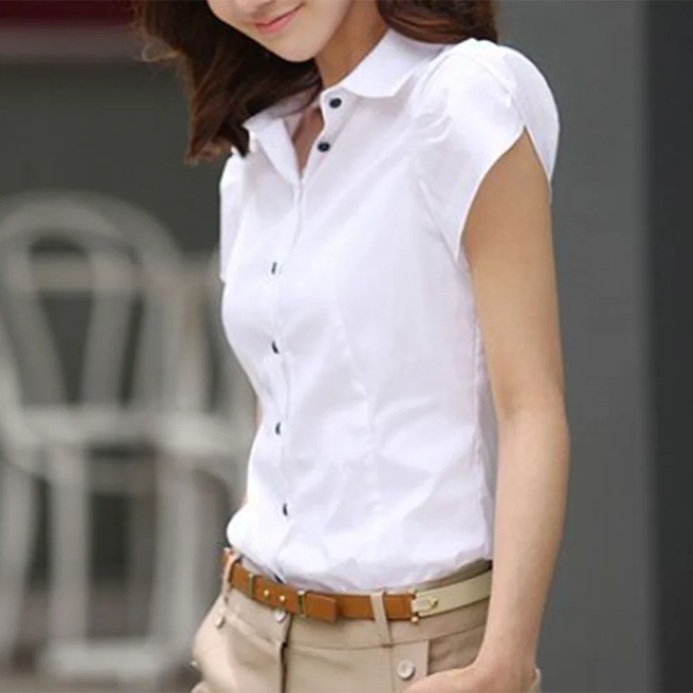 🤍 Women’s Summer Business Short-Sleeve Shirt