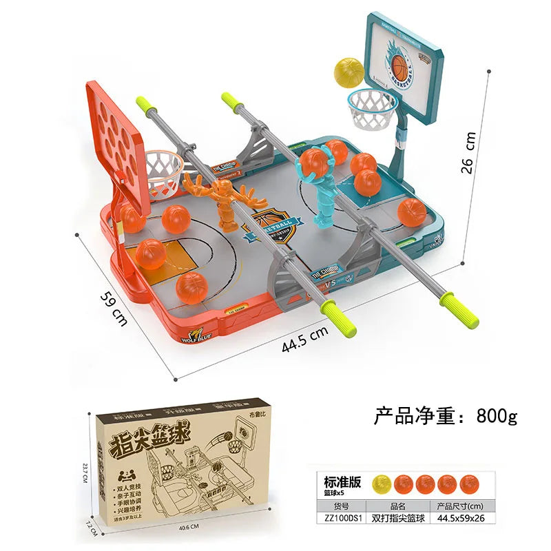 2025 Latest Children's Desktop Game-Fingertip Basketball Basketball Shooting Board Catapult Fingertip Basketball Table Games