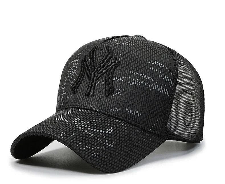 New Summer Hat Men's Letter Embroidery Versatile Couple Sunscreen Sunshade Baseball Cap Sports Tennis Hat Travel Cap Men