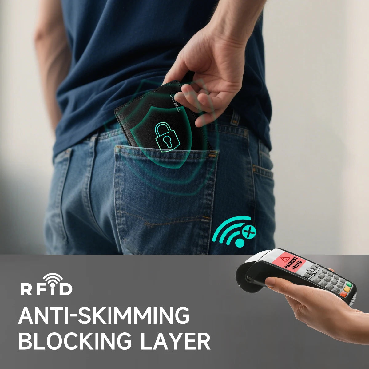 👛 Luxury Men’s Wallet – RFID Protection Meets Elegant Design