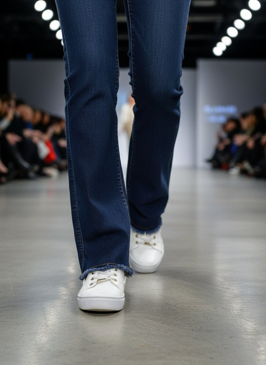 👖 Timeless Elegance, Modern Fit — Women’s Flare Dark Jeans