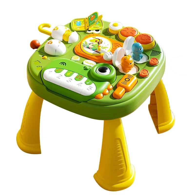 Early Education Game Table 17-In-1 Fall-Proof Smooth Electric With Light Music Multi Functional Music Studying Desk Toys Gifts