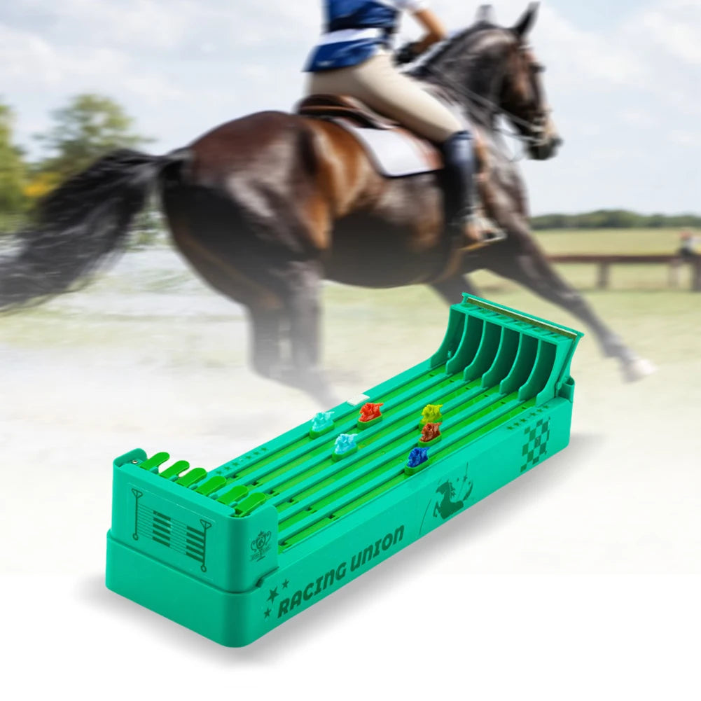 Horse Race Board Game Electronic Desktop Game Battery Powered Horse Racing Machine Set Interactive Family Party Toy