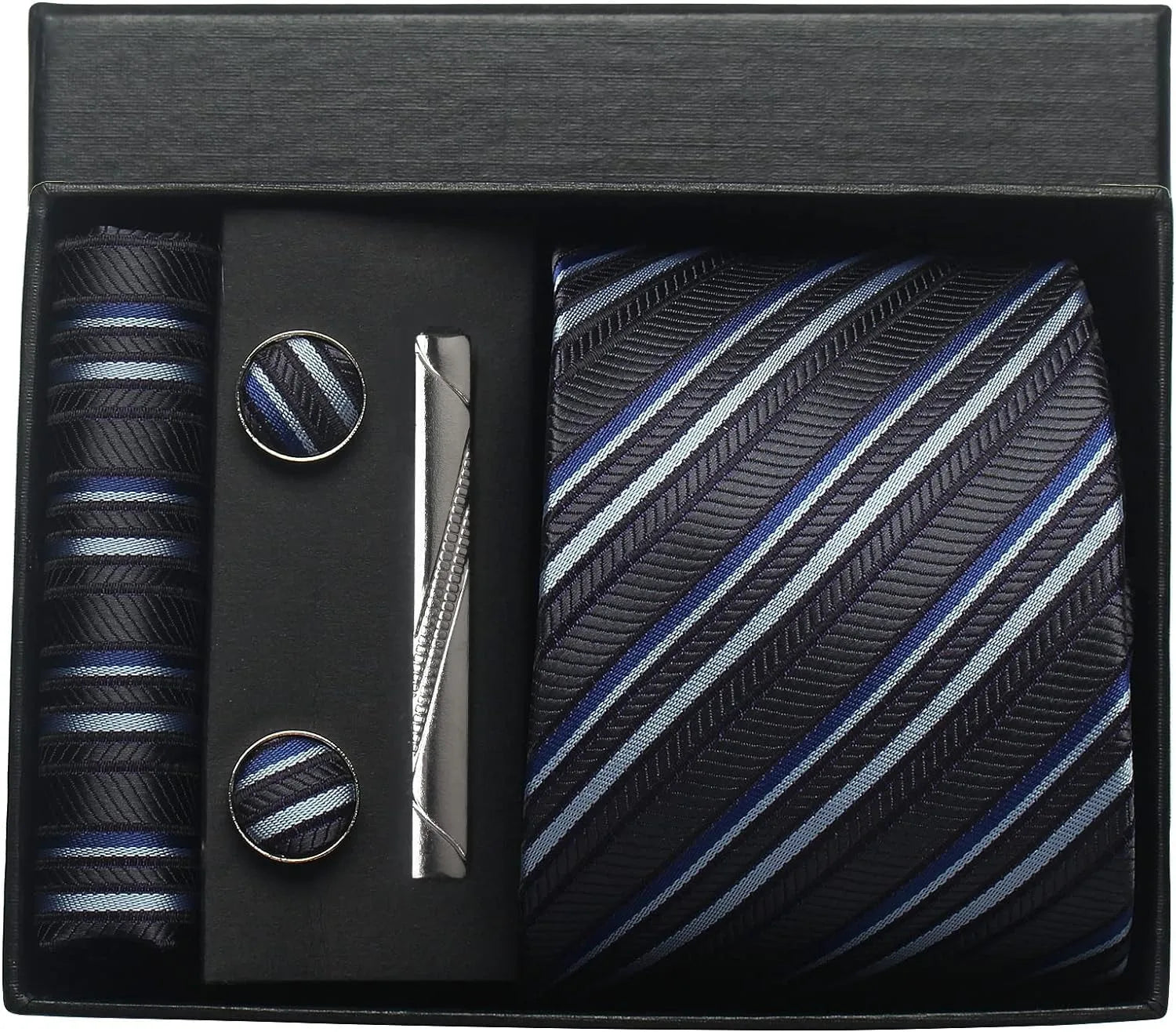 🎩 Classic 100% Silk Men’s Tie Set – Elegant Style in Every Detail