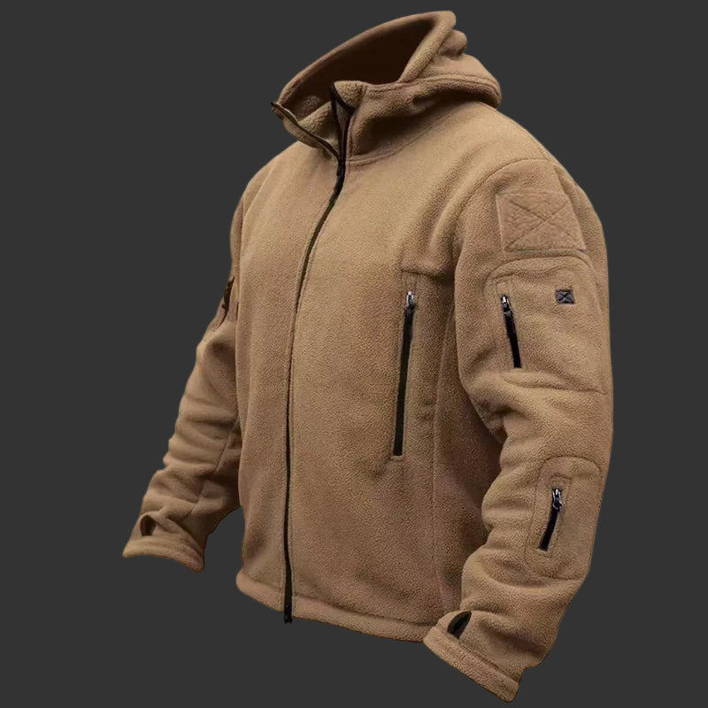 🧥 Men’s Tactical Fleece Jacket – Built for Adventure. Designed for Comfort.
