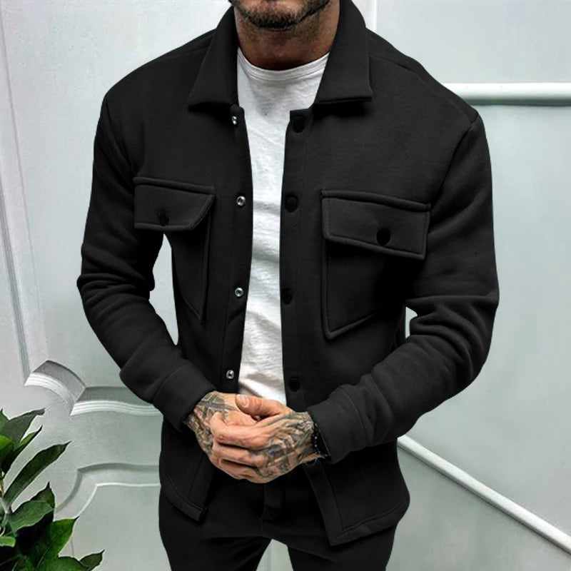 🧥 Men’s Winter Fleece Jacket – Cross-Border Amazon Bestseller