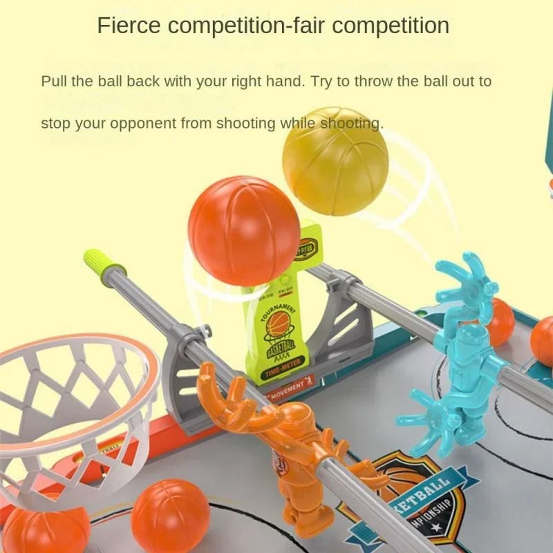2025 Latest Children's Desktop Game-Fingertip Basketball Basketball Shooting Board Catapult Fingertip Basketball Table Games