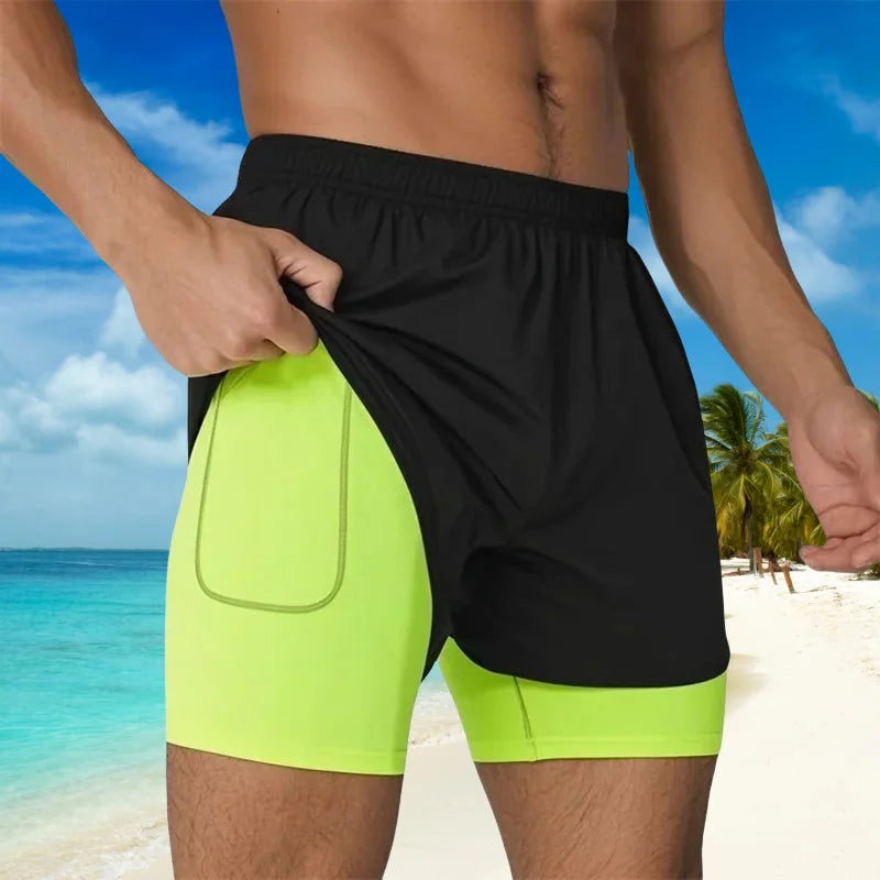 🏃‍♂️ Men’s 2-in-1 Running Shorts – Breathable, Quick-Dry, and Perfect for Every Workout
