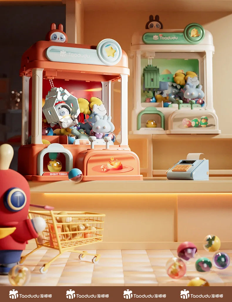 Doll Machine Kids Coin Operated Play Game Mini Claw Catch Toy Crane Machines Music Doll Children Xmas Gifts Toys Claw Machine