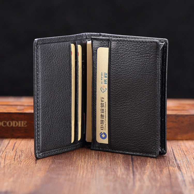 💳 Luxury Genuine Leather Card Wallet – Sleek, Stylish & Organized