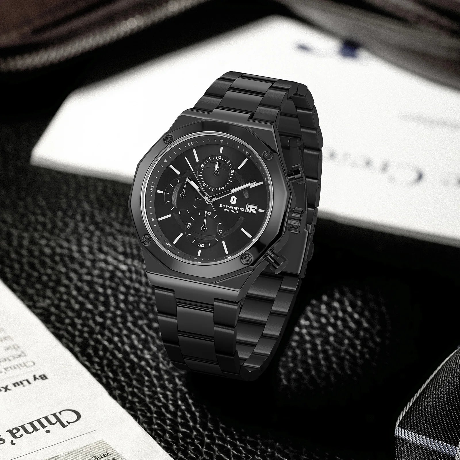 ⌚ SAPPHERO Men’s Luxury Sports Watch — Precision Meets Power